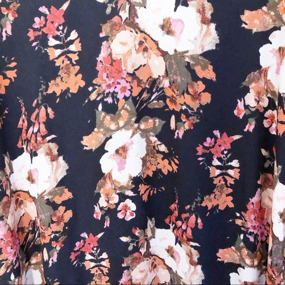 Lulu’s Floral Dress w/ Arm Slits - Picture 6 of 7